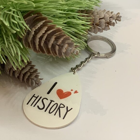 History Keychain, Teacher Keychain, Educator Keychain, Teacher Appreciation Gift - Picture 4 of 4